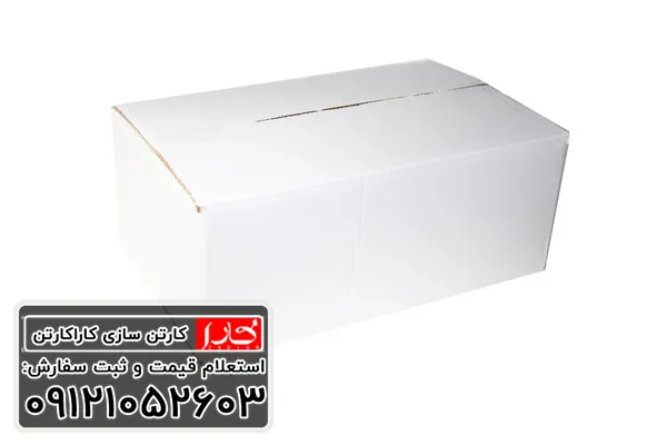 کارتن سفید ساده