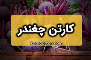 کارتن چغندر | بسته بندی چغندر در انواع کارتن